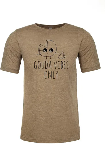 Miniatura 5 de Moonlight Makers Camiseta gráfica para hombre, camiseta divertida, camisas con refranes de queso, gris jaspeado o índigo
