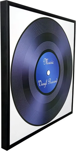 Miniatura 4 de Paquete de 2 marcos de aluminio de metal negro para álbum de música de 12.5 x 12.5 pulgadas, hecho para mostrar portadas de álbumes de vinilo LP, se