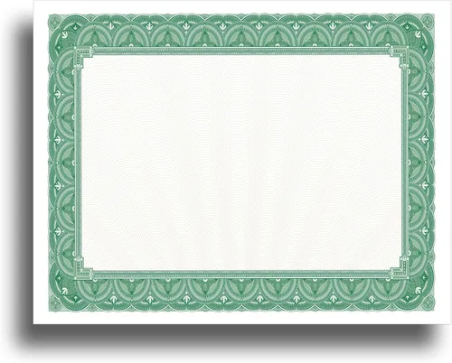Miniatura 9 de Papel de certificado grueso y pesado en blanco, paquete de 100 hojas, 8.5 x 11 pulgadas, certificado liso para impresora (borde dorado)