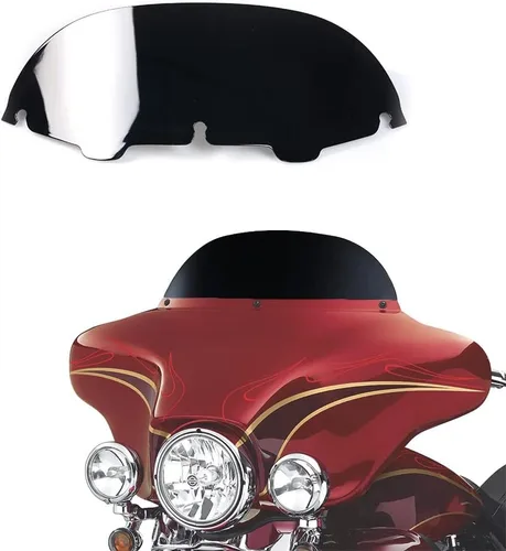 Miniatura 14 de Parabrisas negro de 4.5" para motocicleta, compatible con Harley Davidson Touring Street Glide Electra Glide FLHT FLHTCU Ultra Classic Glide FLHX