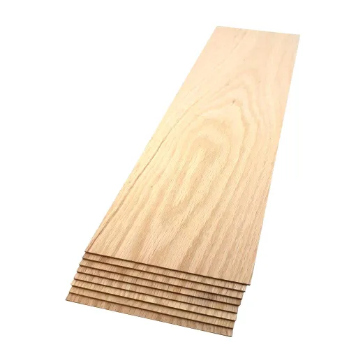Miniatura 9 de Tablones de roble rojo – Paquete de 2 piezas de madera de roble sin terminar – 1/8 de pulgada (0.118 in) 100% madera dura pura – Grabado láser
