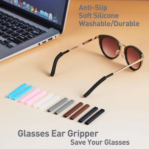 Miniatura 4 de Gdnmapt - Cojín de silicona para los oídos, antideslizante para los ojos, agarre cómodo para los oídos, solución de almohadillas para orejas 2 pares