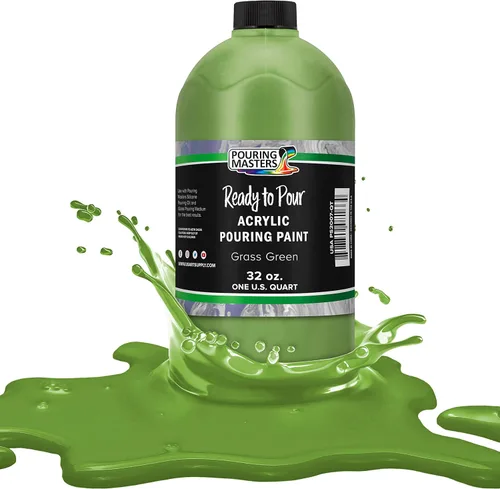 Miniatura 13 de POURING MASTERS Pintura Acrílica Roja Carmesí Lista para Verter - Premium de 8 Onzas Premezclada a Base de Agua - para Lienzo, Madera, Papel, Rojo