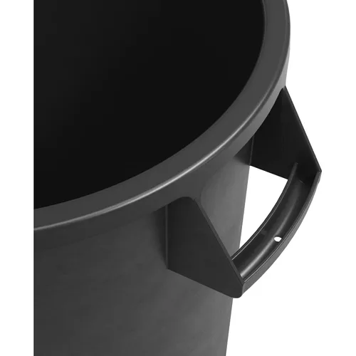 Miniatura 4 de SPARTA Bronco - Contenedor de basura redondo para desechos, 10 galones, color negro, paquete de 6