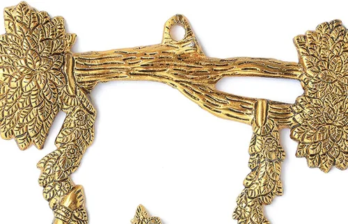Miniatura 2 de Decoración de pared de metal para colgar en la pared, árbol Jhula Jhoola, columpio indio tradicional, regalo de Año Nuevo, estatua de decoración