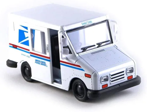 Camión de Correos Postal de los Estados Unidos USPS 1987 Grumman LLV a escala 1:36 Modelo de Juguete de Camión de Metal Fundido a Presión de 5