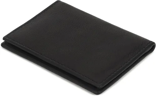 Miniatura 6 de Leatherboss - Cartera delgada y plegable de piel auténtica Soporte para tarjeta de crédito, débito, identificación Compacta y elegante