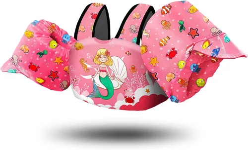 Chriffer - Chaleco salvavidas para niños de 30 a 55 libras, flotadores con arnés de hombro con alas de brazo para niños y niñas de 2, 3, 4, 5, 6, 7