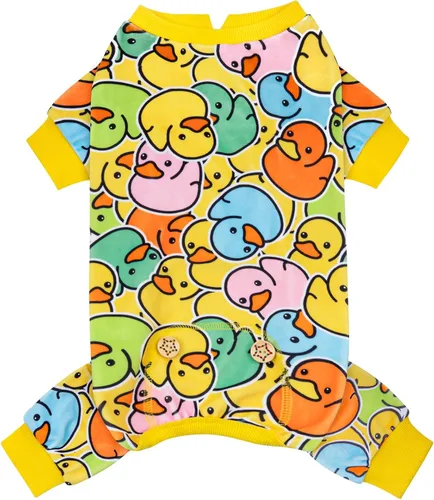 Miniatura 22 de KYEESE - Pijamas de terciopelo para perros y mascotas, ropa suave, abrigo para perros pequeños, mameluco cómodo y elástico, disfraz