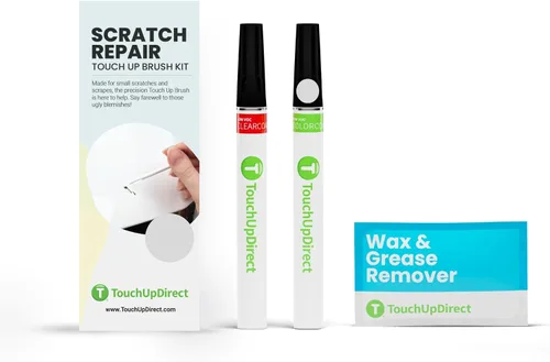 Miniatura 25 de TouchUpDirect PMNG Midnight Silver Metallic Compatible con Tesla Exact Match Reparación de Rayones Pintura de Retoque - Kit de Pincel plateado