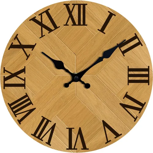 Reloj de pared con números romanos, funciona con pilas, reloj de pared vintage silencioso sin tictac, decorativo para sala de estar, cocina, oficina