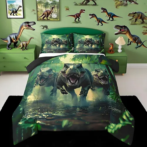 Miniatura 25 de Feelyou Juego de edredón con estampado de elefante étnico para niñas y niños, edredón de elefante, estilo bohemio exótico, juego de ropa de cama