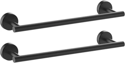 Miniatura 6 de Newfun Barra Toallero de Baño de Cromo Pulido de 16 Pulgadas, Toalleros de 2 Piezas para Baño SUS304 de Acero Inoxidable Engrosado Portotoallas