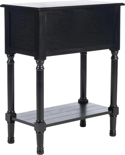 Miniatura 7 de SAFAVIEH Furniture - Mesa consola de 3 cajones Primrose - Negro - Madera maciza - Diseño clásico de granja - Ideal para entrada, sala de estar