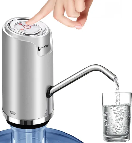 Miniatura 8 de GentleJet Dispensador de agua potable para botella de 5 galones, dispensador de agua portátil recargable eléctrico, bomba de botella de agua