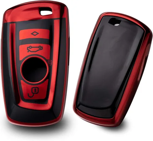 Miniatura 12 de Xotic Tech para BMW 1 2 3 4 5 6 7 Series X1 X3 X4 Key Fob Cover TPU Front+ABS Shell Back Case Protector de llave