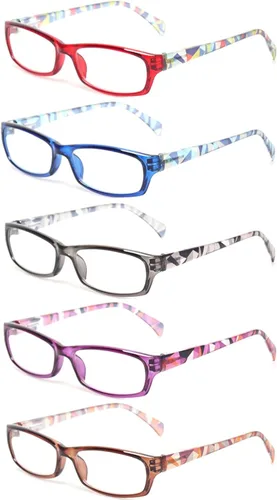 Miniatura 13 de Kerecsen - Lentes para computadora y lectura, para mujer, con bloqueo de luz azul, diseño moderno con estampados, ideales para lectura y uso diario