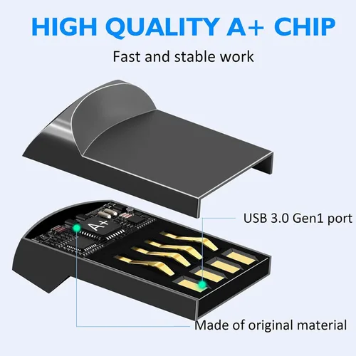 Miniatura 3 de EASTBULL 2GB USB 2.0 Small Flash Drives 5 Pack with A USB-C Adapter, FAT32 Mini USB Drives Small Thumb Drives 2 GB for Data Storage