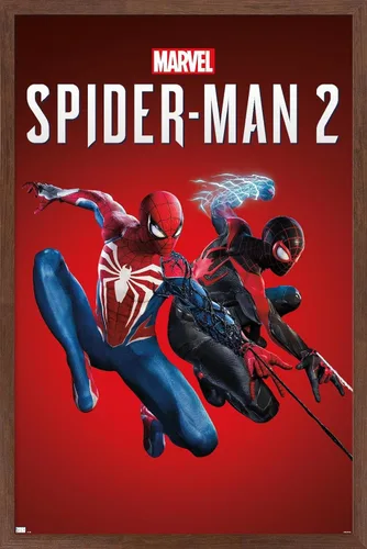 Miniatura 7 de Marvel's Spider-Man 2 - Póster de pared de arte clave, 34 pulgadas de largo x 22.4 pulgadas de ancho, versión premium sin marco