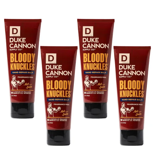 Miniatura 10 de Duke Cannon Bloody Knuckles - Bálsamo reparador de manos, crema hidratante sin perfume, fórmula de lanolina no grasa para manos secas y agrietadas