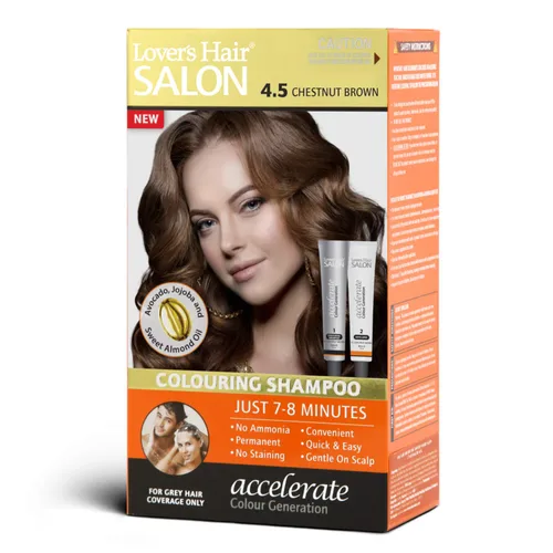Miniatura 9 de Lover's Hair Salon Champú colorante - #4 Mahogany Brown Caoba marrón