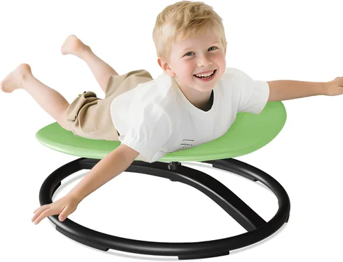 Miniatura 9 de Silla giratoria de tamaño grande de 21 pulgadas de largo x 19 pulgadas de ancho para niños autistas, silla giratoria sensorial para niños pequeños