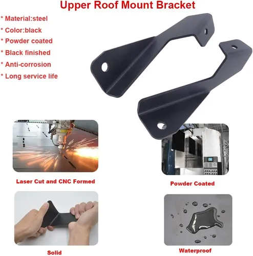 Miniatura 3 de Soporte de montaje de luz LED para pilar lateral de zanja superior compatible con 4Runner 1989-1995