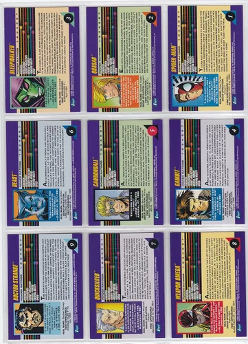 Miniatura 2 de 1992 Marvel Universe Series III Juego de 200 cartas NM/M Spider-Man, X-Men