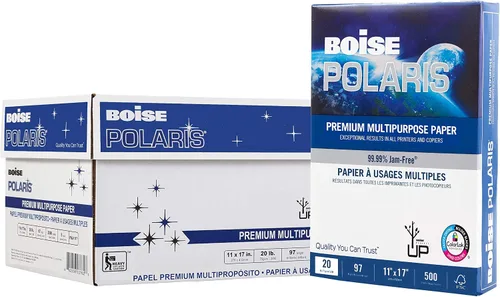 Miniatura 10 de BOISE POLARIS Papel de copia multiusos prémium Carta de 8.5 x 11 pulgadas SPLOX (caja de fácil transporte) 97 blanco brillante, 20 libras