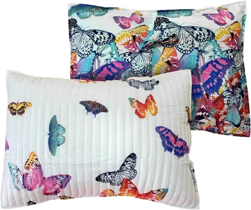 Miniatura 3 de Barefoot Bungalow Funda de almohada Mariposa, estándar, multicolor