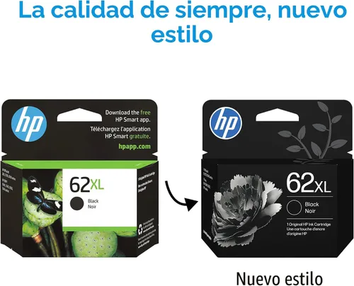 Miniatura 2 de Cartucho de tinta original HP 62 X L Negro, para papel (C2P05AN)