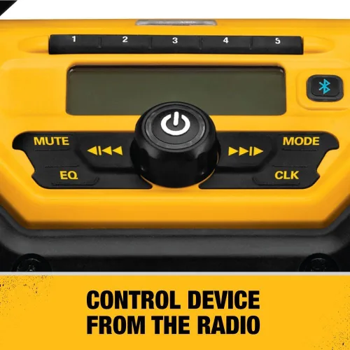 Miniatura 6 de DEWALT Radio Bluetooth MAX de 20 V, rango de 100 pies, portátil para lugares de trabajo (DCR025)
