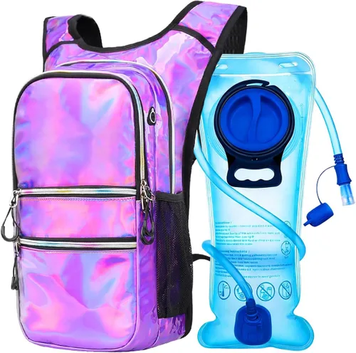 Miniatura 11 de Mothybot Paquete de mochila de hidratación, mochila de agua de 20 litros incluida, bolsa de hidratación de 2 litros, esencial para festivales
