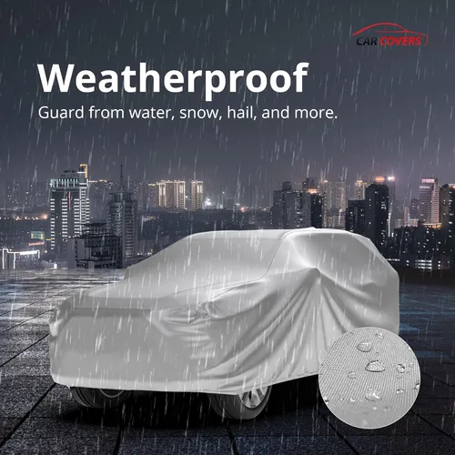 Miniatura 4 de Funda resistente a la intemperie para SUV compatible con Mitsubishi Montero 1991, exterior e interior, agua, nieve, sol, forro polar, incluye