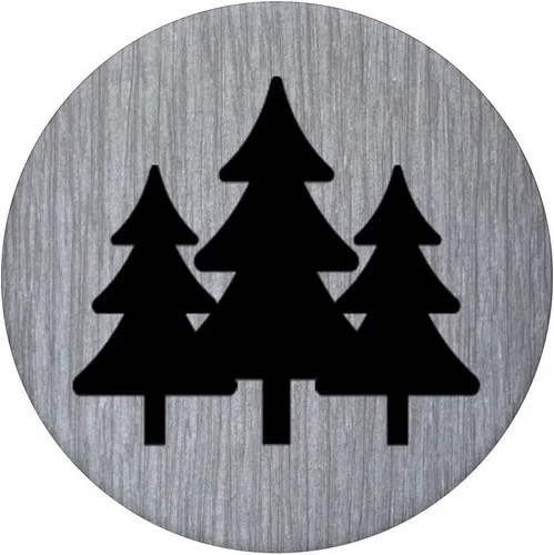 Miniatura 3 de Trees Forest Black Grey Nature Lover Hiker Camper Gift - PopSockets Grip and Stand for Phones and Tablets