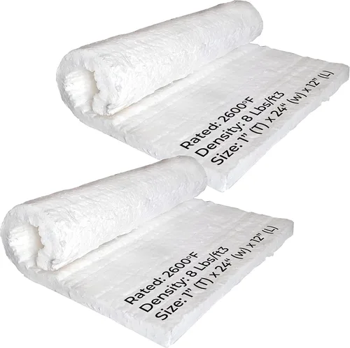 Miniatura 8 de SIMOND STORE Manta aislante de fibra de cerámica, 1 pulgada de grosor x 24 x 150 pulgadas, 8 # 2400 F, aislamiento de alta temperatura para estufa