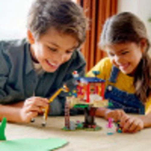 Miniatura 3 de LEGO Creator 31116 Safari Wildlife Tree House 31116 Kit de construcción con un juguete de casa, juguete biplano y juguete de catamarán; los mejores