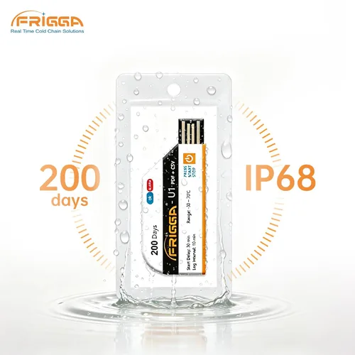Miniatura 3 de Frigga Paquete de 2 registradores de datos de temperatura, registrador de temperatura de un solo uso, 28800 puntos, registradores de temperatura