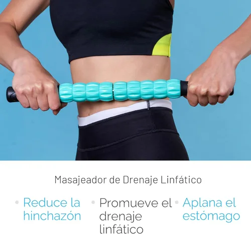 Miniatura 2 de Rodillo de Masaje de Drenaje Linfático para Post Liposucción y Tratamiento de Fibrosis, Recuperación de Cirugía 360 Lipo, Abdominoplastia y BBL