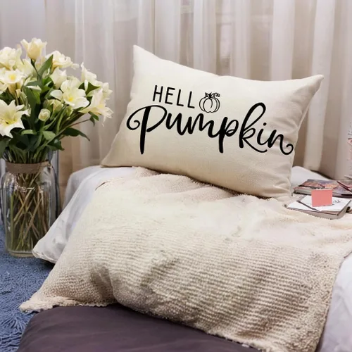 Miniatura 3 de 7COLORROOM Fundas de almohada Happy Thanksgiving Cosecha de otoño (negro, 12 x 20 pulgadas)