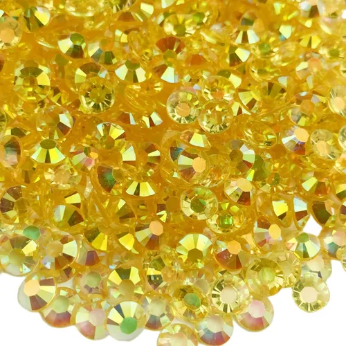 Miniatura 10 de Diamantes de imitación de resina con parte trasera plana, 10000 diamantes de imitación redondos de resina AB de 0.118 pulgadas para ropa, botellas