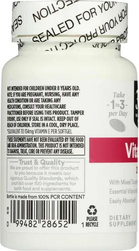 Miniatura 4 de 365 by Whole Foods Market, Vitamina E 200 UI, 120 CT