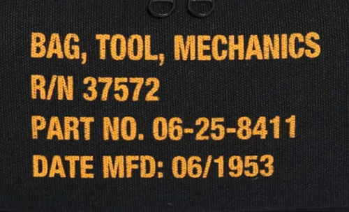Miniatura 9 de Rothco 9113: Bolso de herramientas para mecánicos tipo G.I. con cremallera de bolsillo y sello militar Negro