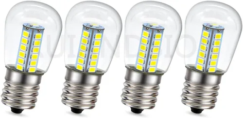 Ruiandsion Bombilla LED E17 para refrigerador, CA 110 V, blanco, 2835 25SMD, bombilla transparente para congelador, techo, lámpara de iluminación