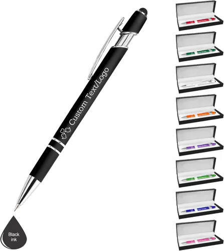 Bolígrafos personalizados personalizados con nombre y logotipo, bolígrafo grabado, bolígrafos personalizados para oficina, negocios, lápiz