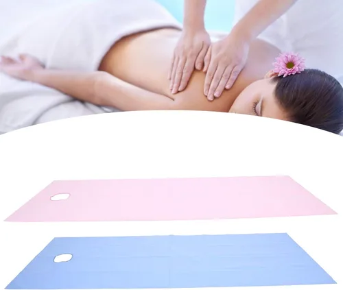 Miniatura 7 de Sábana de salón de belleza, cubierta impermeable para cama de masaje a prueba de aceite, sábana de mesa de masaje profesional con orificio