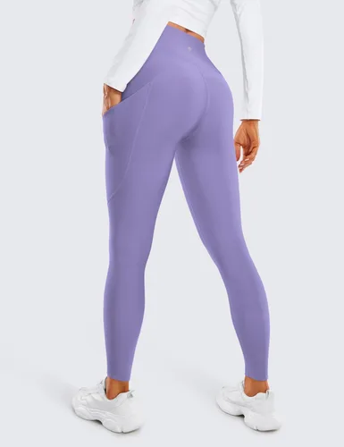 Miniatura 2 de CRZ YOGA Leggings con Forro Polar con Bolsillos 28'' - Térmicos Casuales de Descanso Entrenamiento para Mujeres Yoga Pantalones de Longitud Completa