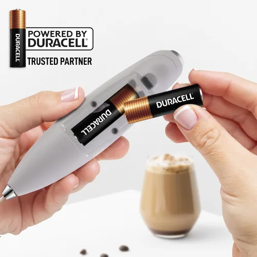 Miniatura 335 de Zulay Milk Boss Espumador de leche potente manual, hace espuma para latte, batidor para mezclar bebidas, café, miniespumador para capuchino, frappé