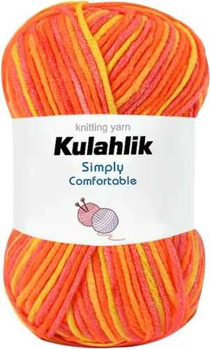 Miniatura 92 de 50g (1x50g) Hilo Acrílico para Crochet y Tejido, Hilo Degradado Colorido, 1 Rollo de Madejas, Hilo Acrílico Multicolor, Perfecto para Proyectos