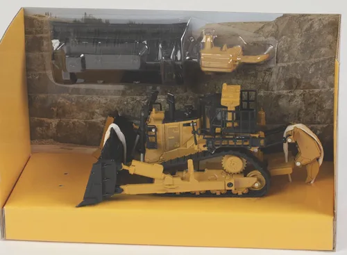 Miniatura 2 de Diecast Masters Bulldozer Caterpillar D11 a escala 1:64 con 2 cuchillas y desgarradores traseros Modelo 85637 Play & Collect Series Cat